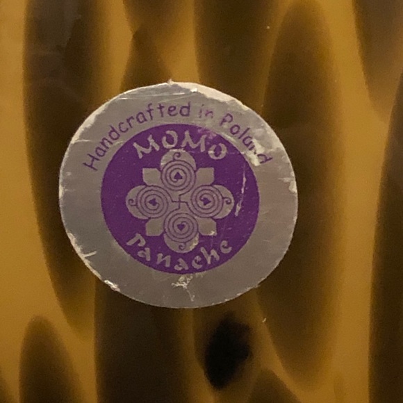 Momo Panache Glass Vase Brown Poland Large 12” - Picture 3 of 7